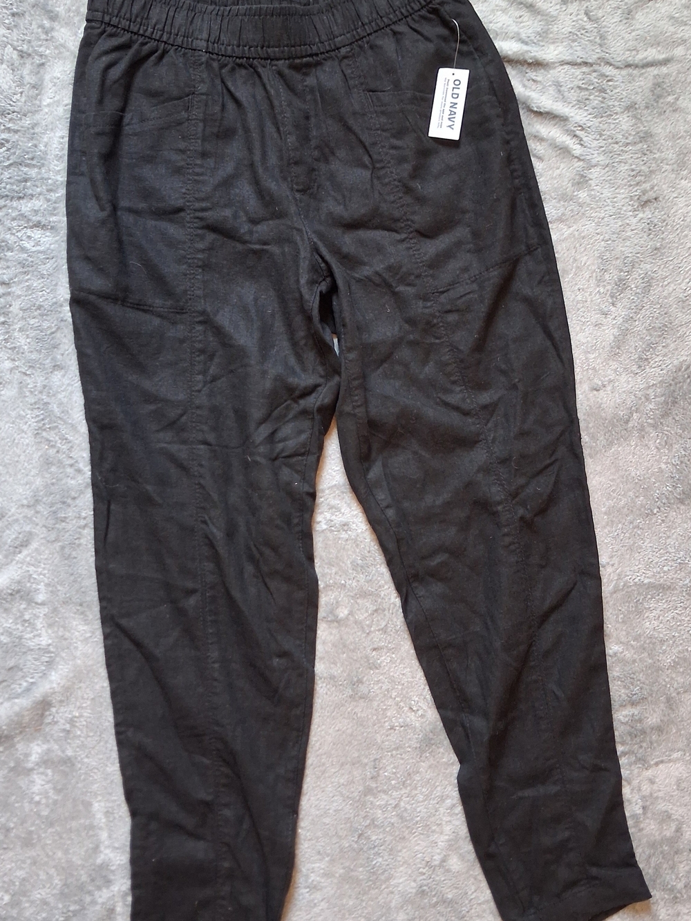 Old Navy Women's Black New With Tags Xs High Rise Straight Taper Crop Pants